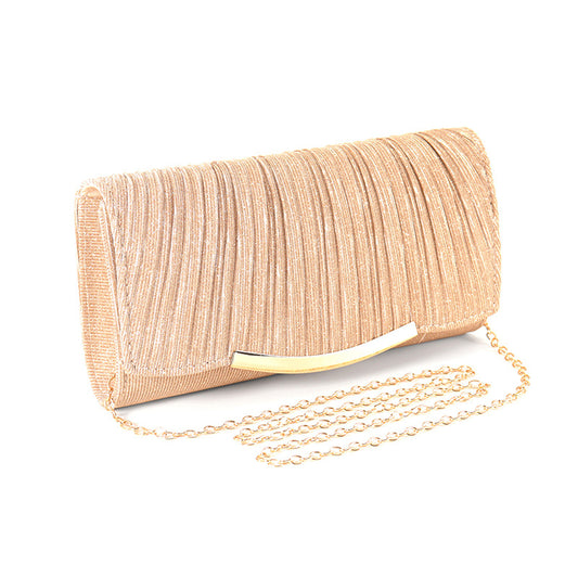 Glamorous Solid Color Flap Bag