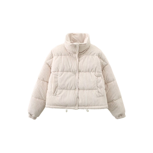 Warm Corduroy Puffer Jacket