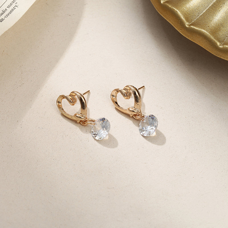 Shiny Zircon Earrings