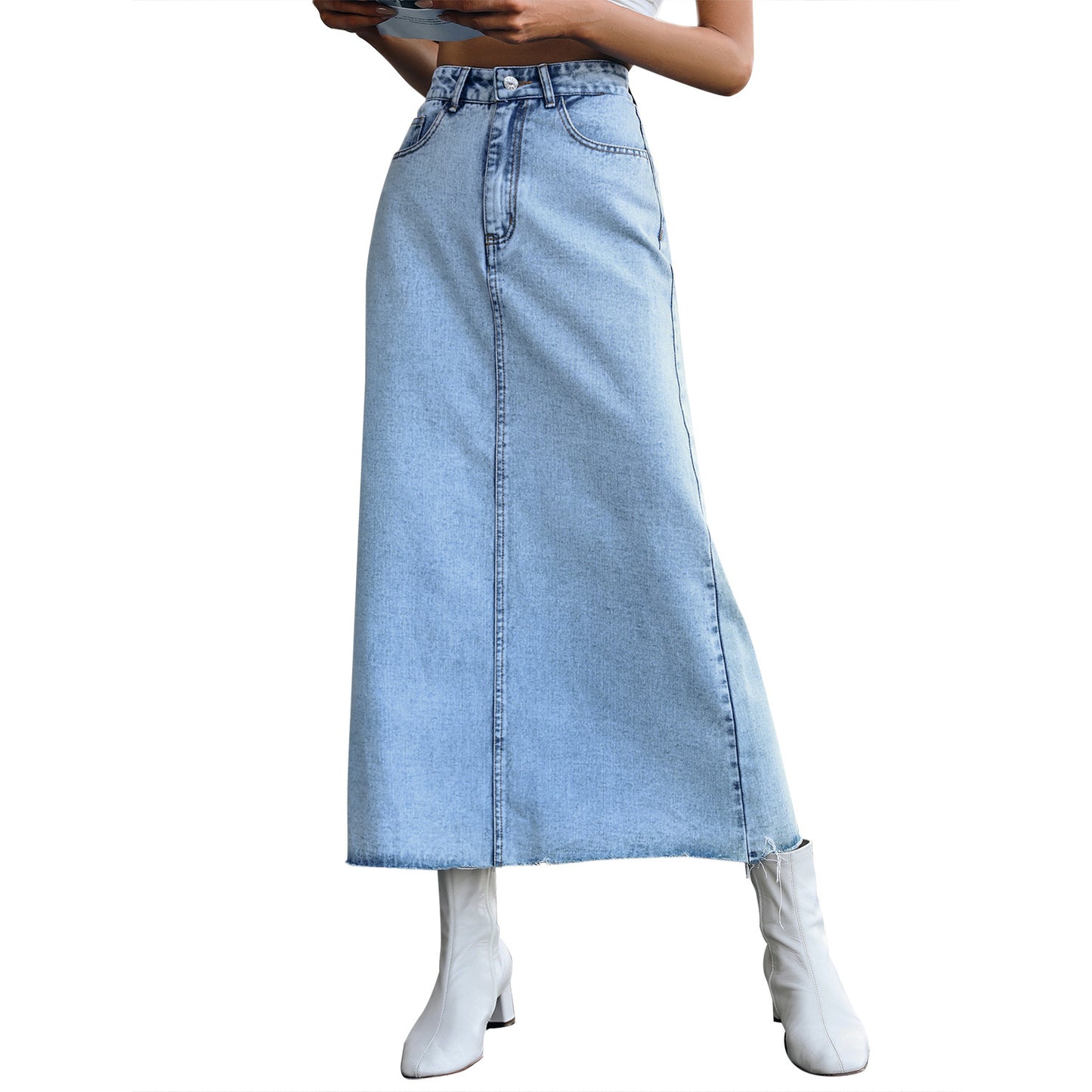 Trendsetter Slimming Denim Skirt