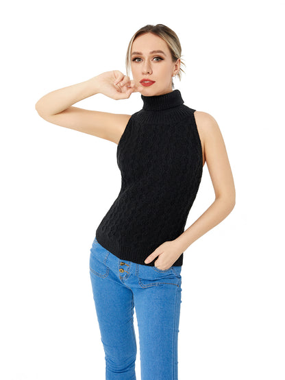 Stretch Casual Turtleneck Top