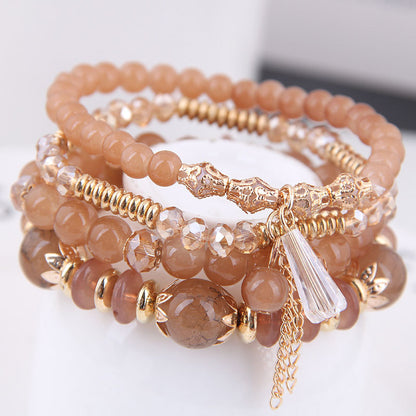 Bohemian Multilayer Multicolor Acrylic Bracelets