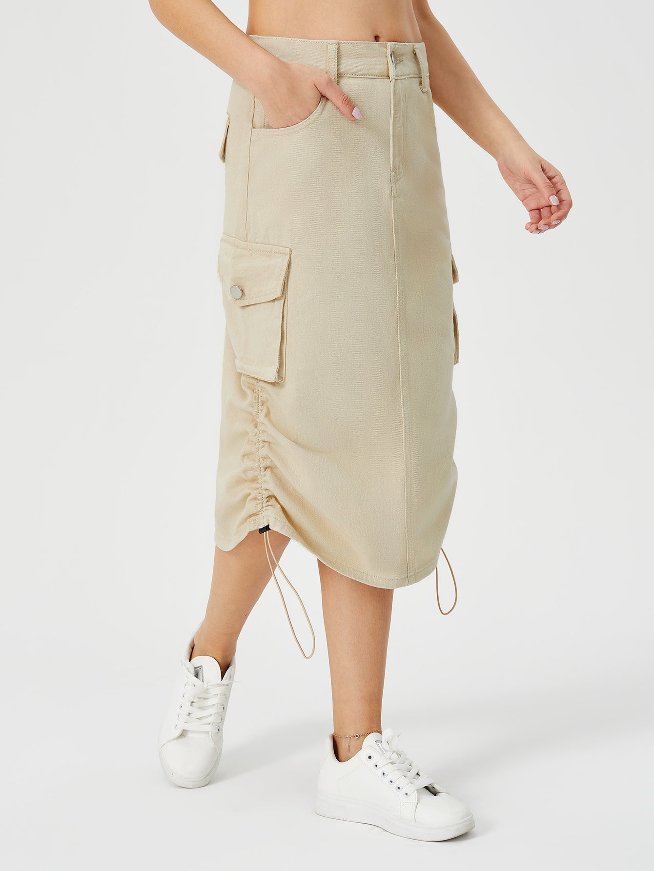 Cargo Long Skirt