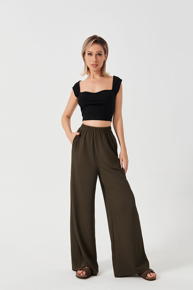 Loose Fit Wide Trousers