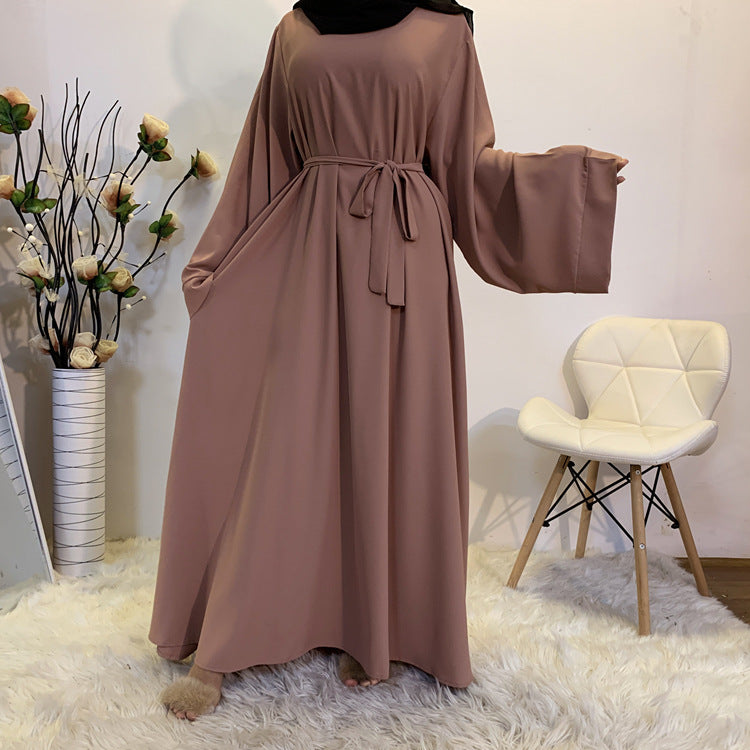 Middle Eastern Jalabiya Pure Color Robe