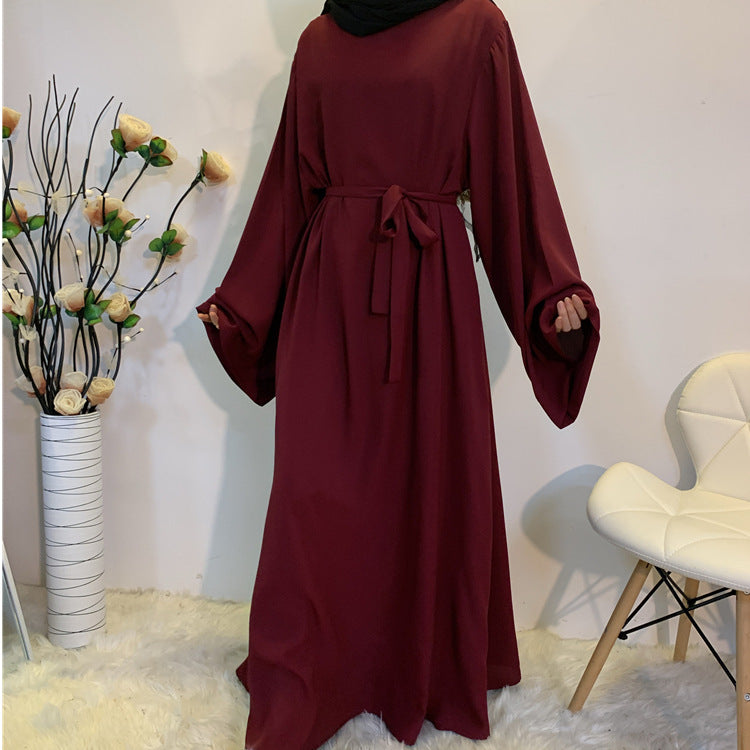 Middle Eastern Jalabiya Pure Color Robe