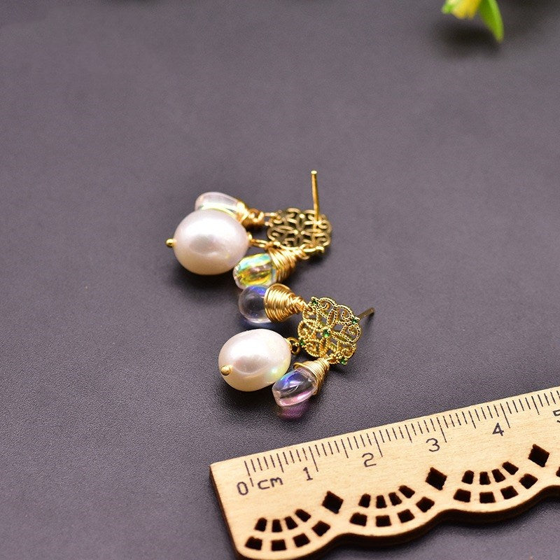 Natural Baroque Edison Pearl Earrings