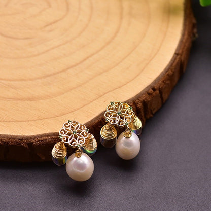 Natural Baroque Edison Pearl Earrings