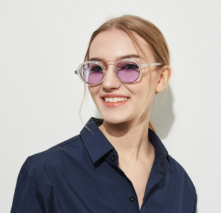 Peekaboo classic vintage round sunglasses