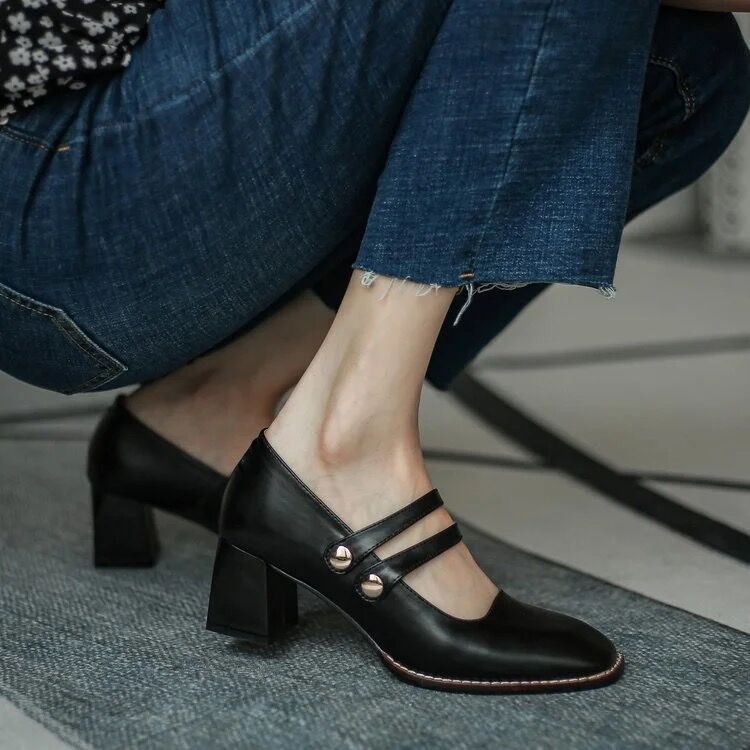 Retro Rise Block Heels