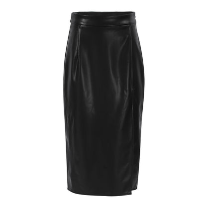 Midnight Muse Leather Skirt