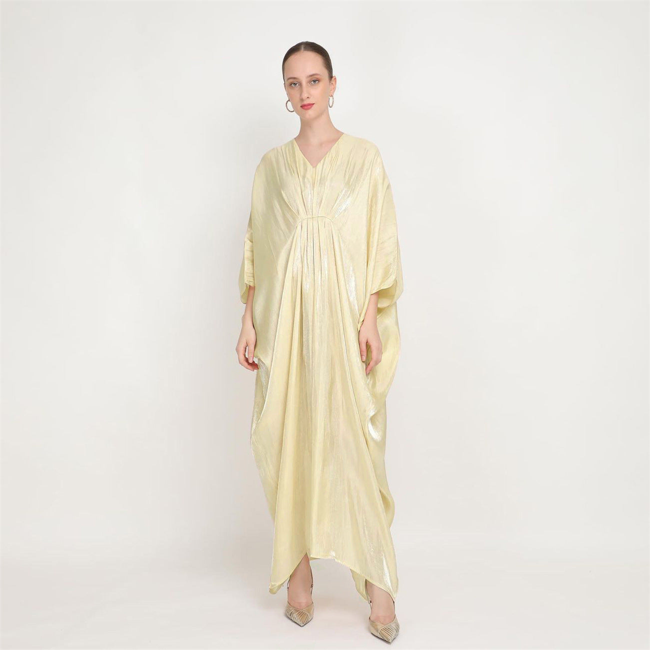 Loose Batwing Sleeve Long Middle Eastern Dress