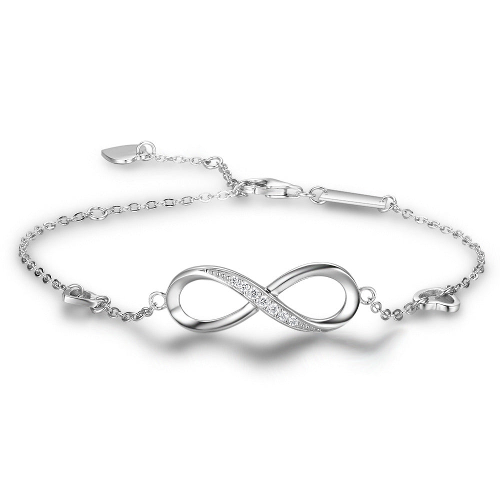 Infinite/Love 925 Sterling Silver Bracelets