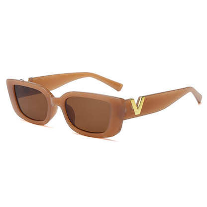 Women's Square Hip Hop Jelly Sunglasses