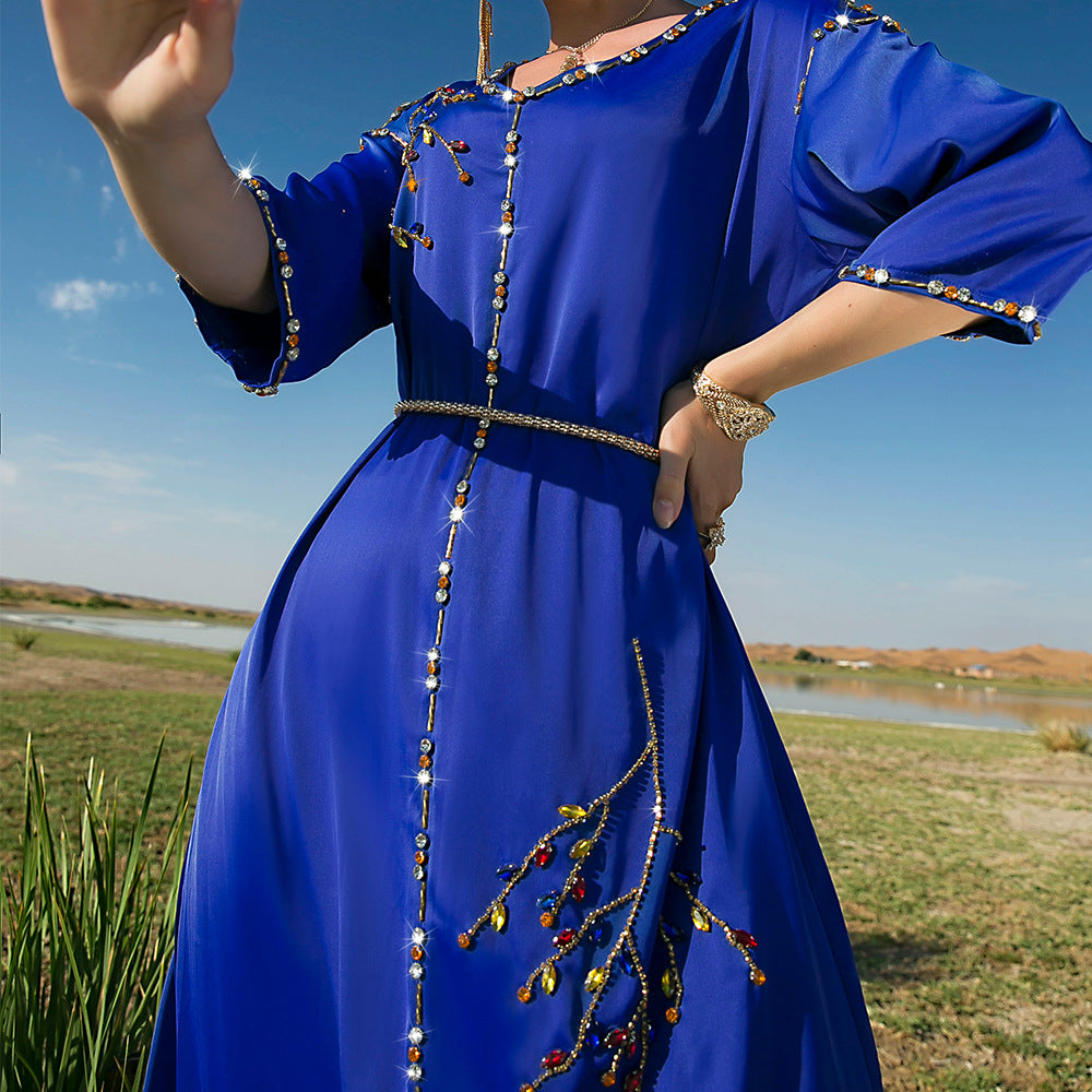 Straight Long Dress Desert Clock-in Robe