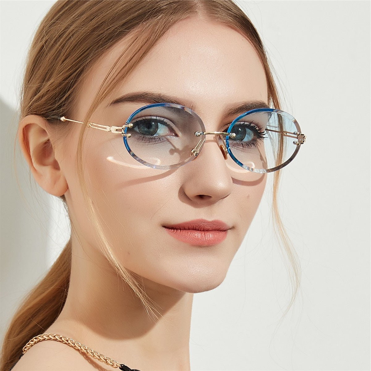 Oval Crystal Glasses