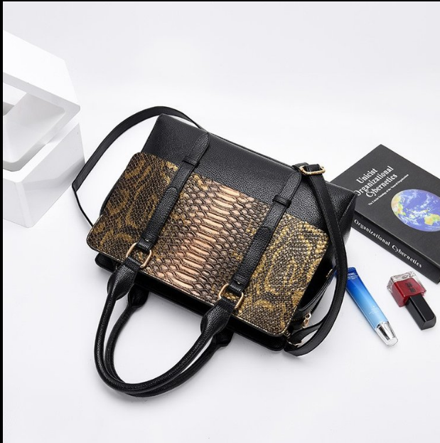 Exotic Python Print Handbag