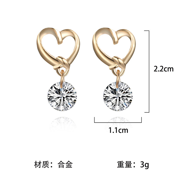 Shiny Zircon Earrings