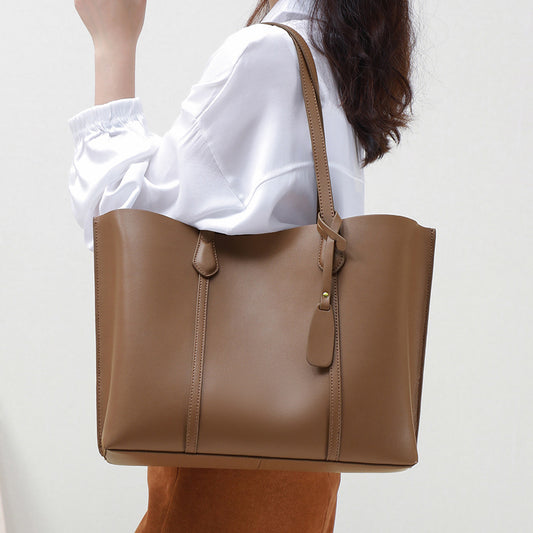 Glam Leather Shoulder Satchel