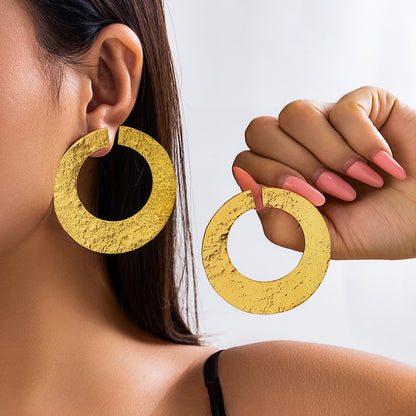 Simplistic Bold Wafer Earrings