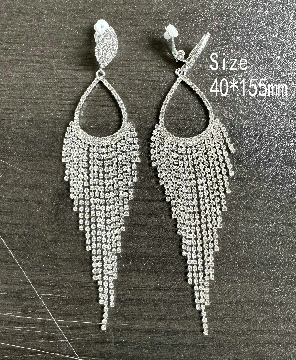 Water Drop Tassel Earrings