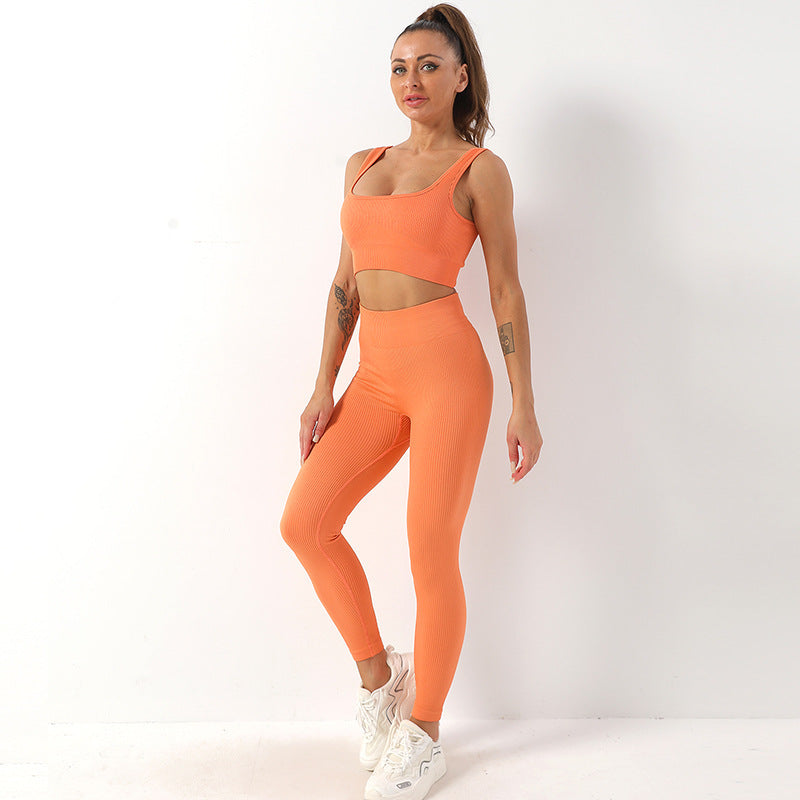 2pcs  Sports Fitness Yoga Suit