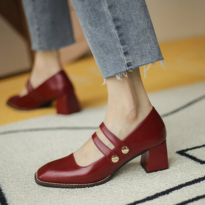 Retro Rise Block Heels