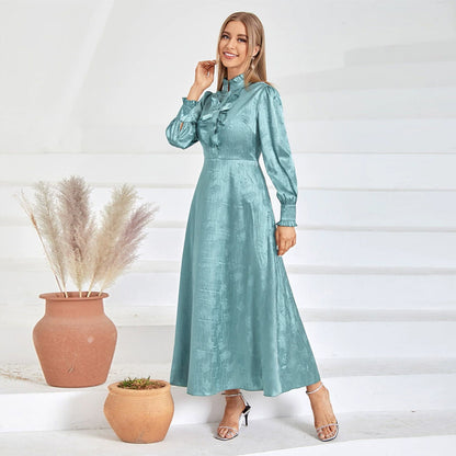 Eastern Elegance Turtleneck Gown