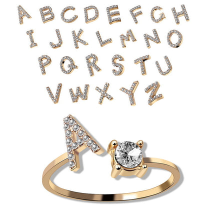 Customizable Initial Letter Ring