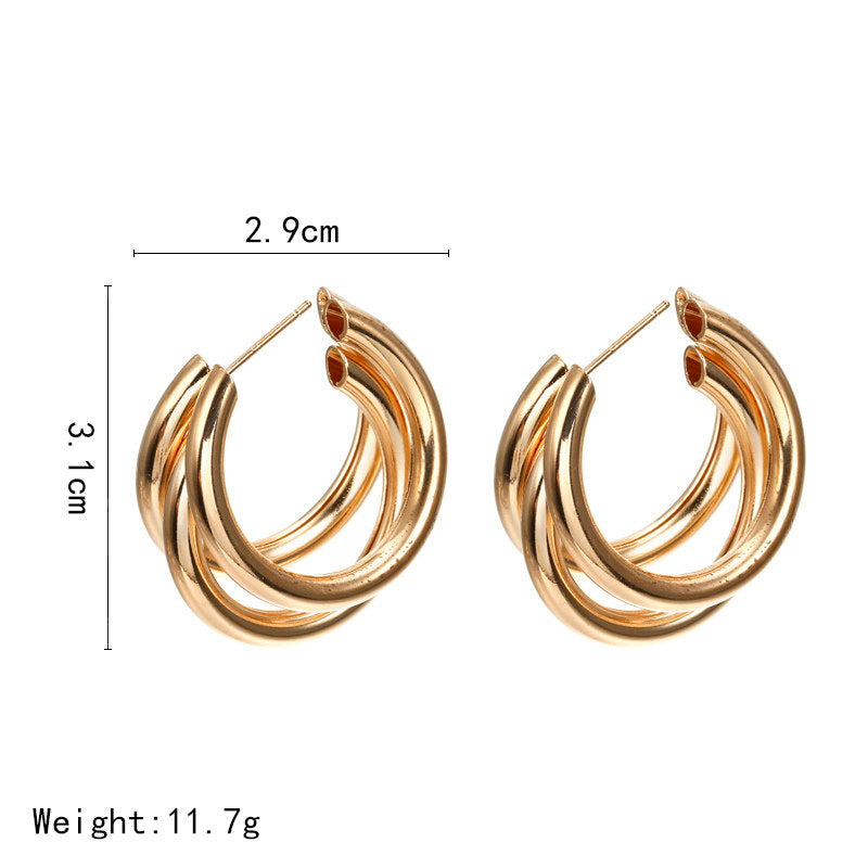 C-shaped Earrings