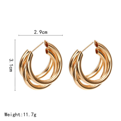 C-shaped Earrings