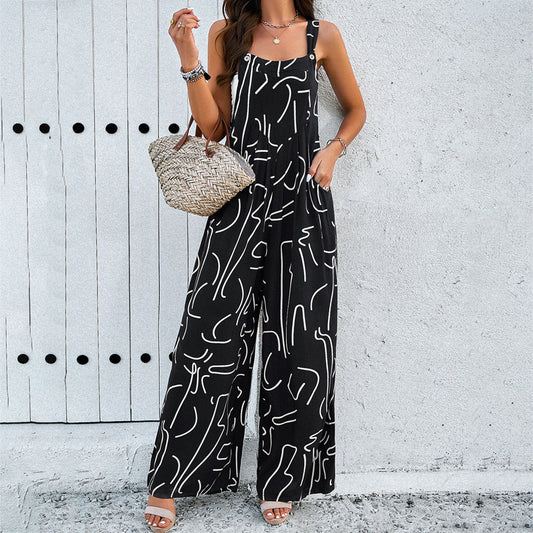 Square Neck Utility Romper