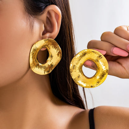 Simplistic Bold Wafer Earrings