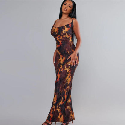 Flowing Fantasy Strap Maxi