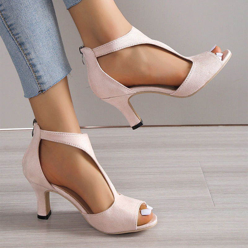 Reveal Heel Zip Sandals