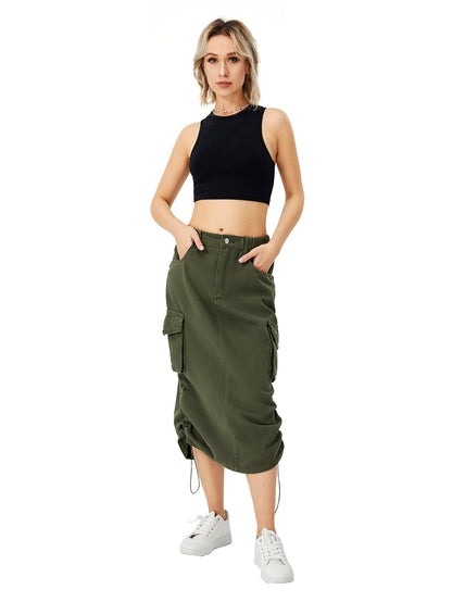 Cargo Long Skirt