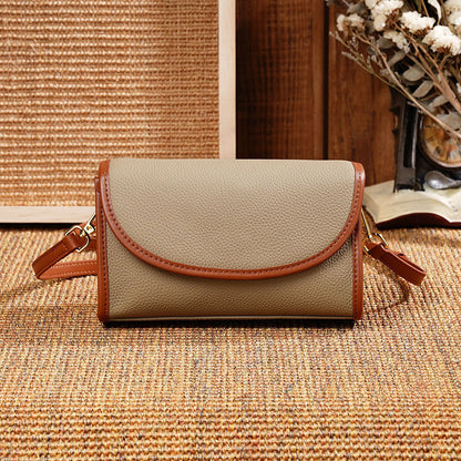 Classic Block Leather Crossbody