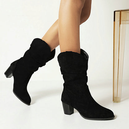 Winter Whisper Mid-Calf Heels