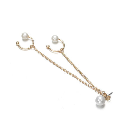 Pearl Chain Ear Clip