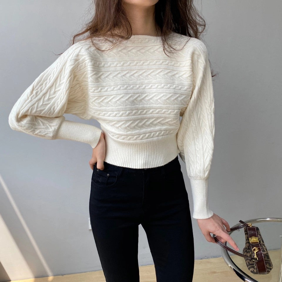 Round Neck Short Sweater