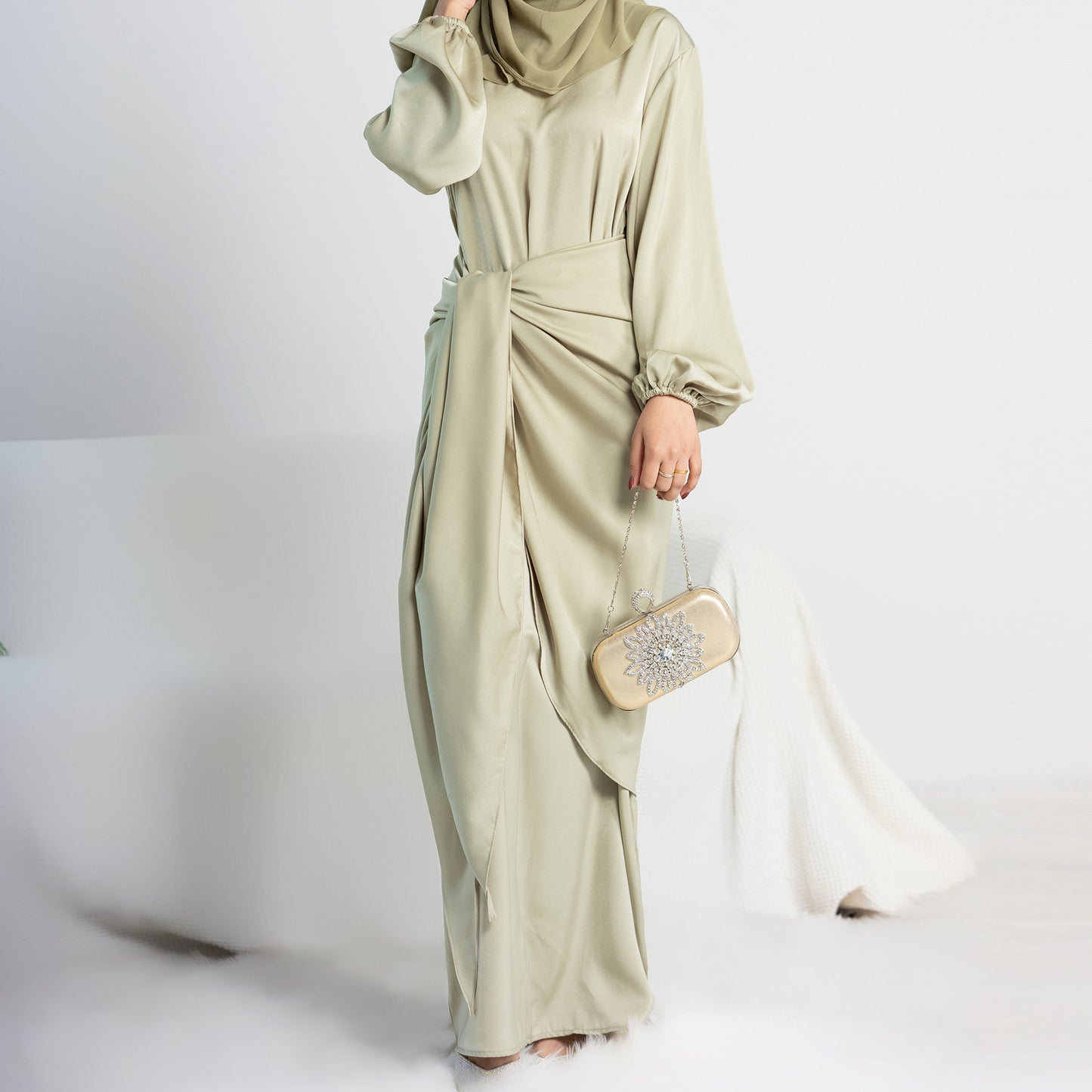 Robe Soft Two Piece Dress