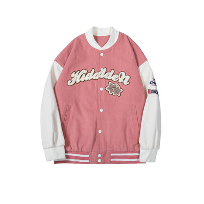 American Retro Loose Stitching Jacket