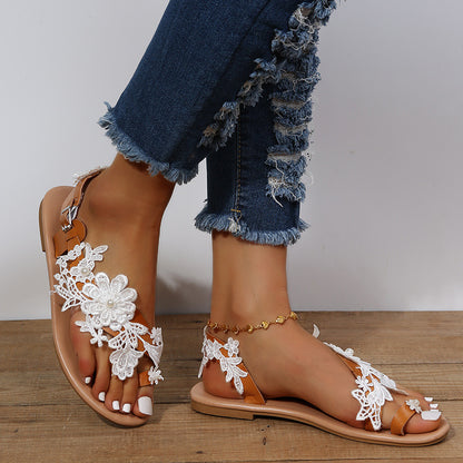 Floral Finesse Boho Sandals