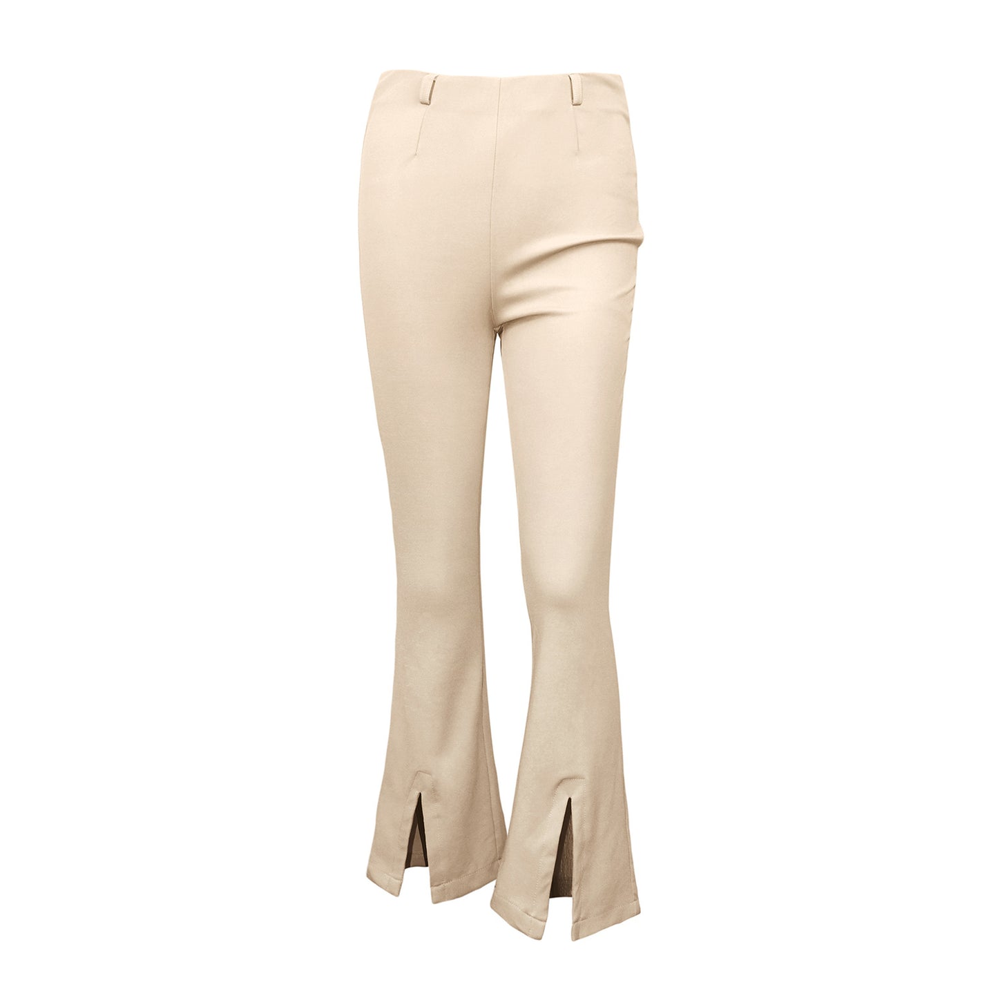 Sleek Slit Flare Slacks