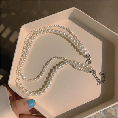 Double Layer Pearl Necklace