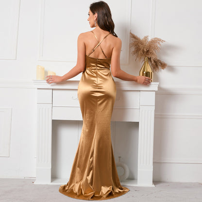 Glam Satin Nightfall Dress