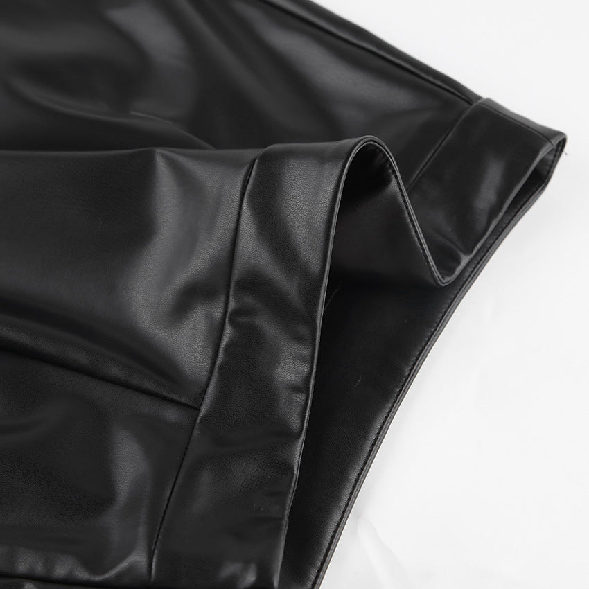 Midnight Muse Leather Skirt