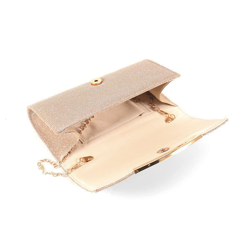 Glamorous Solid Color Flap Bag