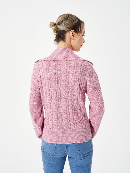 Warm Casual Lapel Sweater