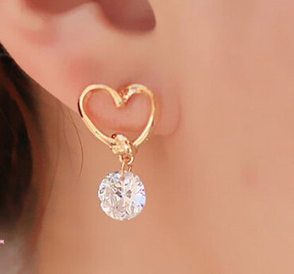 Shiny Zircon Earrings